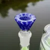 Toptan 14mm Bowl Erkek Ortak Heady Cam Çanak Cam Bong Bowl için Kül Catcher Cam Dab Rig Su Boruları Hookah Sigara 6 Renkler