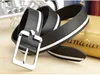 Fashion Men women belt Luxury Belts 100% genuine leather Designer belts Needle buckle jeans strap 105-125cm black white bule color