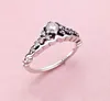 Clear CZ Diamond Fairytale Tiara Ring Boîte d'origine pour Pan 925 Sterling Silver Crown Women Wedding Set W162