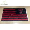 NCAA Texas Tech Red Raiders Flag 3 * 5ft (90cm * 150cm) البوليستر العلم راية الديكور تحلق المنزل حديقة العلم هدايا احتفالية