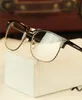 Wholesale-Frame Glasses Frame Retro Woman Men Reading Glass UV Protection Clear Lens Computer Eyeglass Gold Frames-Eyewear