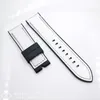 24mm Titta p￥ Lugs Size Silver Color Canvas Leather Band 22mm Pin Buckle Lug Size Strap For Pam Iwatch 128 80mm L￤ngd264C
