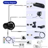 BAFANG 8FUN BBS02B 36V 500W Electric Bicycle Kit Mid Crank Motor med display C961 för elektriska cyklar2521323