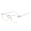 ポップルスクエアメガネフレームメン2019高品質処方の目の光リベットメガネフレームレトロな女性眼鏡アイウェア