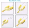 Child Kids Beads Chunky Necklace Fashion Yellow Color Tassel Chunky Bubblegum Necklace For Girls Toddler Jewelry