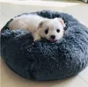 L 70 cm lång plysch Super Soft Pet Bed Kennel Dog Round Cat Winter Warm Sleeping Bag Puppy Cushion Mat Portable Cat Supplies6751986