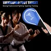 Éponge de rebond de Taekwondo en PU, cible de coup de pied, coussinet bleu, poignée givrée, 52004491120057