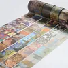 Урожай Ван Гог Васи ленты Набор Маскировка Scrapbooking Декоративные наклейки Пули журнал Стационарный Пастель клей Канцелярские T200229 2016