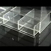 Boîte à mouchoirs multifonctionnelle transparente avec tiroir mallette de rangement de bureau en acrylique organisateur de serviettes transparentes stockage de tissus maison/hôtel