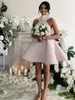 Robes 2019 Fashion Bridesmaid Robes sur mesure Couleur spéciale conception spéciale Femme Mariage Robes invité Zipper Back With Bow Girls Short / Mini