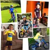 2019 어린이를위한 빠른 단계 사이클링 저지 세트 어린이 짧은 소매 머리 반바지 소년 사이클링 착용 스포츠 의류