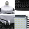 Radar Sensor Garage Light Led 7200 Lumen E26 60W Diodes LED Blanc Super Brillant avec 3 Panneaux Réglables pour Garage Atelier Grange