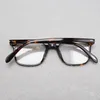 5301 Ultra-Light Square Glasses Ram Män Kvinnor Optisk Solglasögon RIM 50-20-145mm ITALIEN-Importerad Pure-Plank Fashion Prescription Eyeglasses Full-Set Case