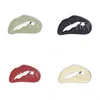 Heiße individuelle Legierung rote Lippenbrosche Metall harte geometrische Pin-Taste Tropfen Öl Schmuck Ornament Rock Kragen BadgePartywareT2C5137