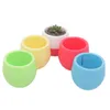 Mini rond plastique incassable succulent plante fleur pot jardin home bureau de bureau micro paysage décor lx23099538190