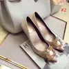 2020 Fashion high quality Designer Party Wedding Shoes Bride Women Ladies Sandals Fashion Sexy Dress Shoes Pointed Toe High Heels Leather Gl