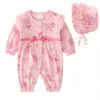 Bébé filles barboteuses Infantil Roupa nouveau-né bébé vêtements Floral coton pyjamas salopette bébé barboteuses vêtements pour bébés
