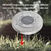 Upgraded Solar Ground Light roestvrij staal 8LEDS IP65 Waterdichte ondergrondse zonne-begraven licht voor buitenwerfpad