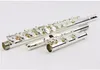 FL-471 Cupronickel 16 Hole Closed Flute High Quality Silver Plated Flute Playing C Tune Musical Instrument Flute With Case