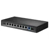 Freeshipping SP-1009 10/100 / 1000M 9 Gigabit Nieznałżony PoE Switch Bezprzewodowy AP Kontroler Zarządzaj punktem dostępu z funkcją PPPoE Qos Firewall