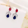 Fashion- Poker Earrings For Women Brand Designer Wedding Jewelry 925 Silver Ear Studs Lady CZ Pearl Stud Earring