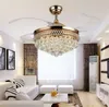 42/36 inch Ceiling Fans Light Invisible Blades Ceiling Fans Modern Fan Lamp Living Room Bedroom Chandeliers Pendant Lamp + Remote Control