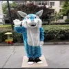 Halloween loup bleu mascotte Costume dessin animé Husky chien Anime thème personnage noël carnaval fête fantaisie Costumes tenue adulte