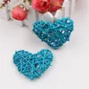 5Pcs/lot Artificial Flowers Love Heart Straw Ball for Wedding Christmas Party Decoration DIY Handmade Rattan Home Decor Supplies