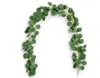 Sztuczny fałszywy Eucalyptus Garland Long Leaf Rośliny Zieleń Liści Willist Willow Green Leaves Home Decor Silk Flower GD203