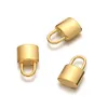 5pcs/lote novo Fashion Square 3D Padlock Charms de aço inoxidável Pingente para colar de pulseira pingentes de pingentes de diy