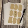 90 шт. JARS Наклейки ручной работы Стикер Специи Винтаж Пустой Крафт этикетки наклейки для Spice Marker Pen Diy Handmade торт для выпечки наклейки