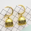 Europäischer und amerikanischer neuer Stil Gold- und Silber-Bell-Quaste-Damen-kleine Anhänger-Ohrringe