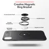 iPhone XR XS 11 Pro Max X 8 7 6 Plus 5S SE 12 13 MINI에 대한 마그네틱 금속 킥 스탠드 소프트 케이스