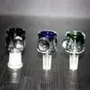 Bol en verre coloré de 5 mm d'épaisseur pour bang narguilés fumer joint de 14 mm 18 mm clair bols de soufflage artificiel plate-forme pétrolière bongs tuyau d'eau