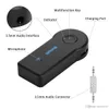 Universal Stereo 3,5 Blutooth Car Wireless Music Bluetooth Audio Receiver Adaptador Aux 3,5 milímetros A2DP para entregas Reciever Jack Handsfree