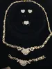 12 Setslot Bridal jewelry womens Necklace Earrings 14K Gold set jewelry for women wedding jewelry set bracelet set7357222