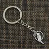 30pcs/lot Key Ring Keychain Jewelry Silver Plated birdcage Charms pendant for Key accessories