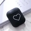 Cute Heart الأزواج القضية ل airpods 1 2 سماعة الملحقات غطاء الكمبيوتر الثابت