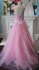 Jolies robes de bal roses 2020 robe de bal douce 15 robe décolleté en coeur Sparkle Bling longues robes de concours pour Lady Junior Teen