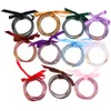 Wstążka brokat Bangles Jelly Bransoletki Zestaw 65mm Wszystkie cekiny pogodowe Wypełnione Silikonowe Plastikowe Bowknot Summer Bransoletka Biżuteria Dla Kobiet Dziewczyn