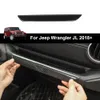 Co-piloot Handvat Trim Strip Decoratie Koolstofvezel Voor Jeep Wrangler JL 2018 Factory Outlet Hoge Quatlity Auto Interne Accessorie297C