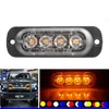 Truck Car 4 LED Emergency Lights 12-24V Flash 12W Strobe varningsljus blinkande lampor