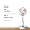 5 in 1 Multifunctional Telescopic Foldable Mini USB Fan Spray Refrigeration Electric Fans 4 Gears Adjustable Wind Power for home outdoor