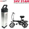 E-Bateria De Lítio 24 v BBS02 BBSHD 20Ah para Bafang 250 w 350 w 500 w Motor Elétrico bicicleta Carregador de bateria 24 v 20AH com 2A