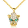 leopard pendant gold necklace