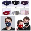 Respirateur PM2.5 avec valve respiratoire Masques buccaux solides non jetables Produits de protection Masques anti-poussière lavables unisexes CCA12013