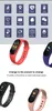 M5 Plus Smart Uhr Armband Männer Frauen Bluetooth Anruf Musik SmartBand 5 Wasserdichte Herzfrequenz Blutdruck Gesundheit Armband