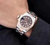 2019 Balck Crystal Glass Dial 2813 Herrklocka Mekaniskt rostfritt stål Automatisk rörelse tittar på Sports Watch 40mm