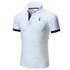 Designer Polo Men's Short Sleeve Shirt London Fashion Embroidery Polo Shirt Men's Loose Polo Shirt High Quality Solid Color