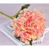 Hydrangea Corolle artificielle Faux Silk simple Real Touch Hortensias Party de mariage Accueil Fleurs